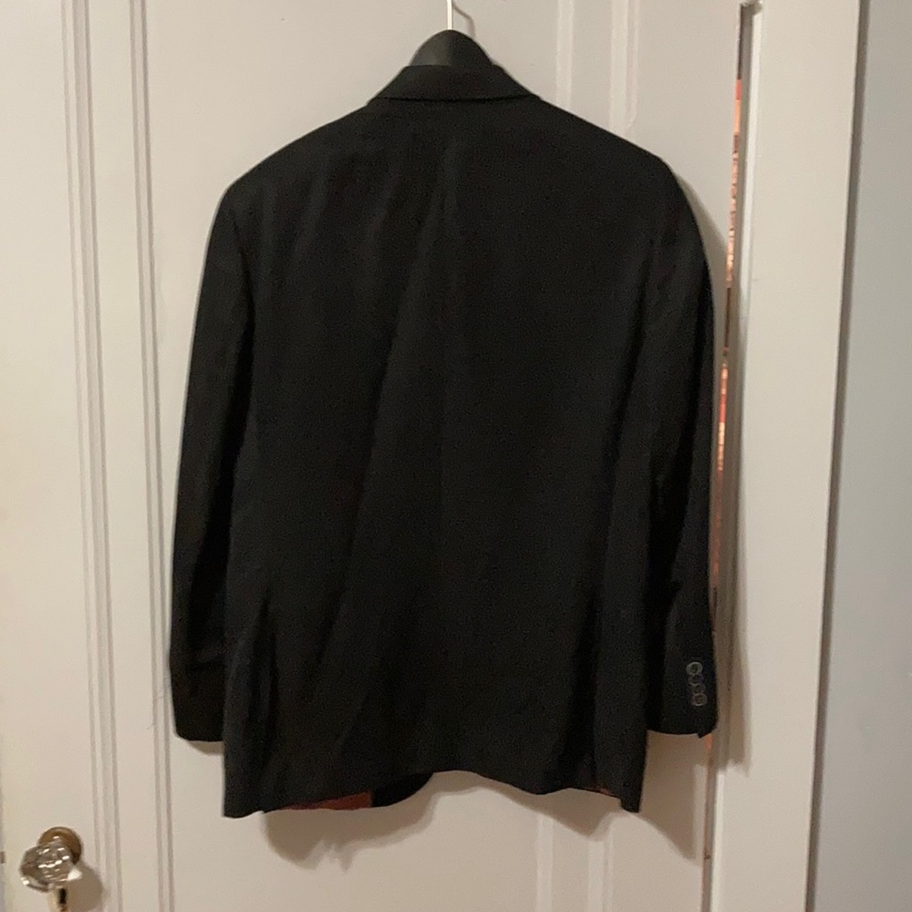 Saks Fifth Ave Black Double Vented Sports Jacket - Picture 4 of 4
